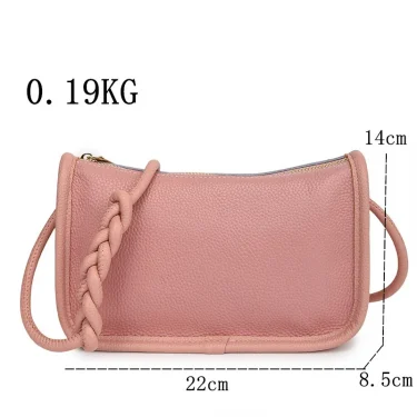 100%Real Cowhide Genuine Leather Sac Fashion Women Crossbody Bags For Ladies New High Capacity Shoulder Bag Handbag Female Purse 5