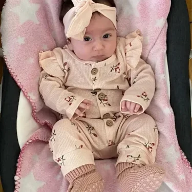 Casual Newborn Infant Baby Girl Romper Clothes Spring Autumn Long Sleeve Jumpsuit Playsuit Come with Headband Clothing for Girls 5