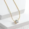 CZ Stone 18K Gold