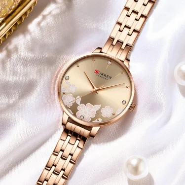 CURREN Brand Fashion Women Watches Stainless Steel Ultra Thin Quartz Watch Woman Romantic Clock Women's Watches Montre Femme 4
