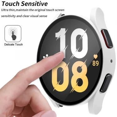 PC All Around Bumper Shell Screen Protector Protective Watch Case Cover For Samsung Galaxy Watch6 Case 40mm 44mm 4