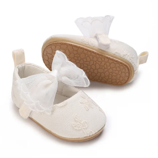 NEW Baby Baptist Shoes Girl Boy Shoes Lace Rubber Sole Anti-slip Toddler First Walkers Infant Crib Shoes Newborn Girl Moccasins 6