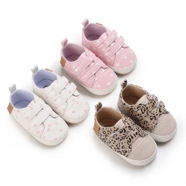 Meckior New Baby Boy Girl Shoes PU Leather Sneakers Rubber Bottom Non-slip Lightweight First Walker Crib Shoes 0-18 Months 1
