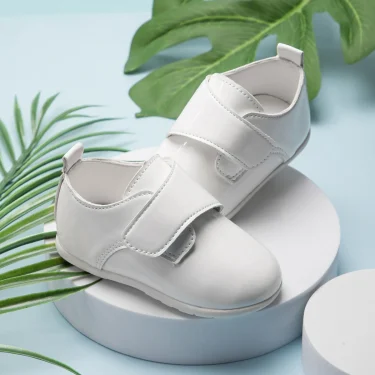 KIDSUN Baby Children Shoes Matte Leather Toddler First Walkers Shoes Rubber Soft-Sole Flat Anti-slip Infant Mirror Shoes 5