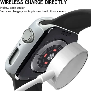Case for Apple Watch 45mm 41mm 40mm 44mm 42mm 46mm Protective Cover Matte Hard PC Bumper Frame No Glass iWatch 10 SE 9 8 7 6 5 4 4