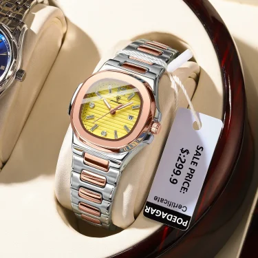 POEDAGAR Rose Gold Women's Watches Elegant Fashion Original Quartz Watch for Ladies Waterproof Luminous Date Wristwatch Girl 1