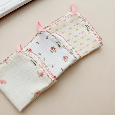 Cotton Baby Saliva Towel 4 Layers Newborn Infant Soft Face Towels Child Handkerchiefs Kids Hand Washcloth Toddler Bib Burp Cloth 4