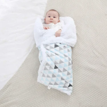 Baby Blanket Warm Fleece Thermal Newborn Soft Stroller Sleep Cover Infant Bedding Swaddle Wrap Soft Washable Thick Blanket Quilt 5