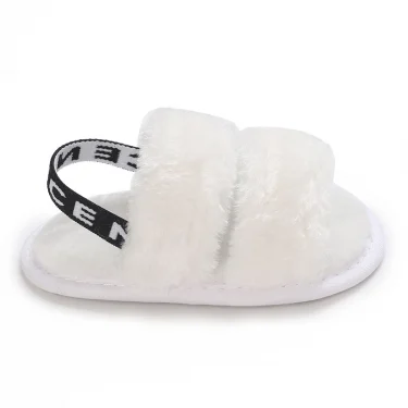 VALEN SINA fluffy Skin Friendly Shoe upper For Baby Girls Summer Newborns Baby Girls Sandals For Toddlers Baby Shoes 0-18M 4