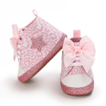 Spring and Autumn Women's Baby Casual Sports Shoes Soft Sole Anti slip Indoor and Outdoor Walking Shoes First Step Walking Shoes 5