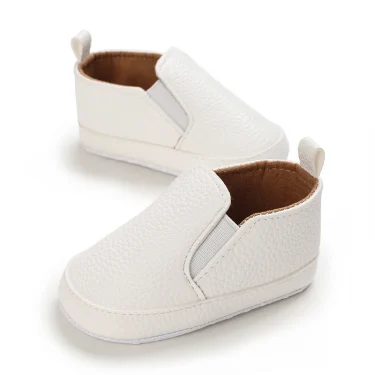 Classic Fashion Boy And Girl Flat Walking Shoes PU Soft Sole Non-slip Shoes For Newborn Babies First Walker Walking Shoes 5