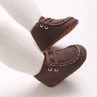 HAIZHIW Baby Canvas Classic Sports Shoes Newborn Boys and Girls Tie One's Shoes First Walkers Shoes Infant Anti slip Baby Shoes 6