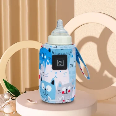 USB Milk Water Warmer Travel Stroller Insulated Bag Baby Nursing Bottle Heater Newborn Infant Portable Bottle Feeding Warmers 6