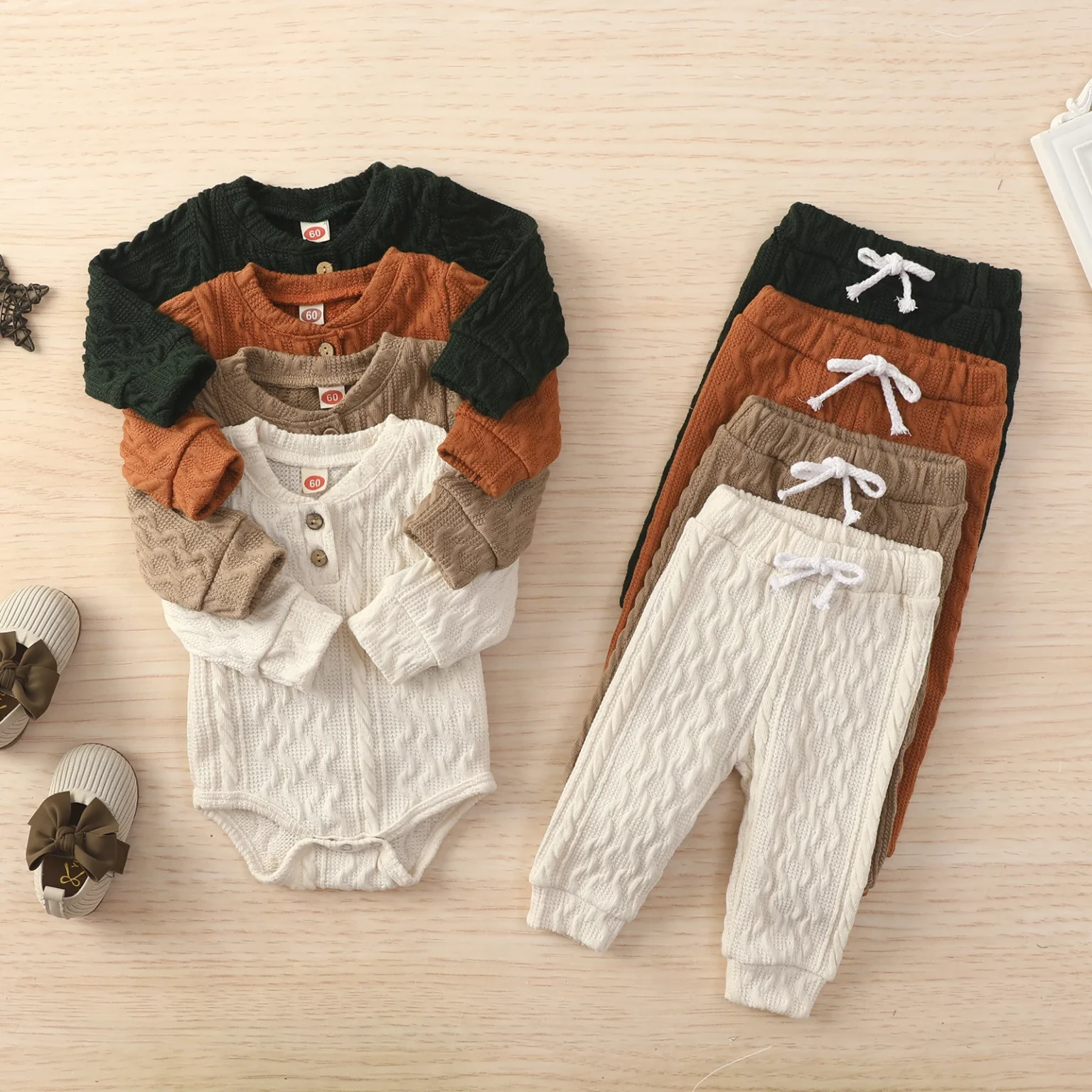 Ma&Baby 0-24M Newborn Infant Baby Boy Girl Clothes Set Long Sleeve Romper Pants Outfits Autumn Spring Soft Costumes D11 1