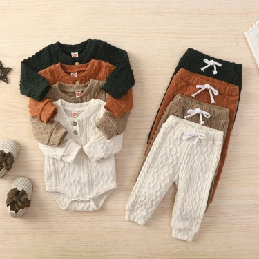 Ma&Baby 0-24M Newborn Infant Baby Boy Girl Clothes Set Long Sleeve Romper Pants Outfits Autumn Spring Soft Costumes D11 1
