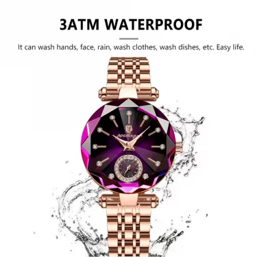 POEDAGAR Luxury Women Watch Top Brand Fashion Waterproof Stainless Steel Diamond Ladies Quartz Wristwatch Montre Femme Beautiful 2