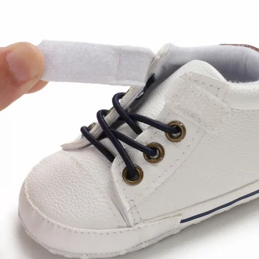 Baby Shoes Boys High Top Sneakers PU Leather Soft Sole Infant Kids Walker Crib Shoe 6