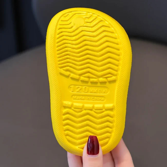 Summer Childrens Slippers Hole Kids Sandals Soft Anti-Skid Cartoon Dinosaur DIY Design Indoor Anti-Slip Boys Girls Beach Shoes 5