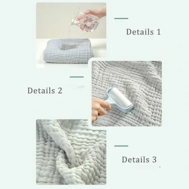 Baby Bath Towel Kids Swaddle Wrap Bedding Pure Cotton Bubble Muslin Blanket 6 Layers Infant Gauze Receiving Blanket 105*105cm 3