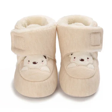 Winter New Cute Cartoon Baby Booties Boy Girl Boots Cotton Soft-Sole Non-Slip Warm Toddler First Walkers Infant Crib Shoes 5