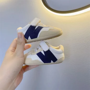 Newborn Baby Sneakers Letter Patchwork Baby Casual Shoes Anti-slip Hundred Toddler Baby Boys Girls Shoes 0-18 Months 1