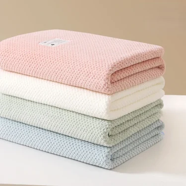 Newborn Baby Blanket Thick Absorbent Soft Fleece Baby Bath Towel Children's Bathing Beach Towels Infant Swaddle Wrap 3