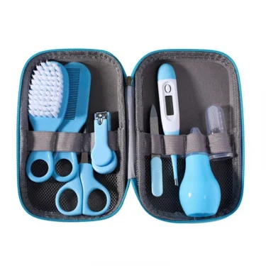 6/8pcs/Set Newborn Baby Kids Nail Hair Health Care Thermometer Grooming Brush Kit Care Baby Essentials Newborn Material Safety 6