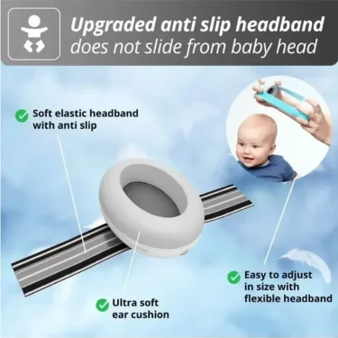 Baby Ear Protection for Babies and Toddlers Noise Reduction Earmuffs Baby Headphones Against Hearing Damage Improves Sleep 4