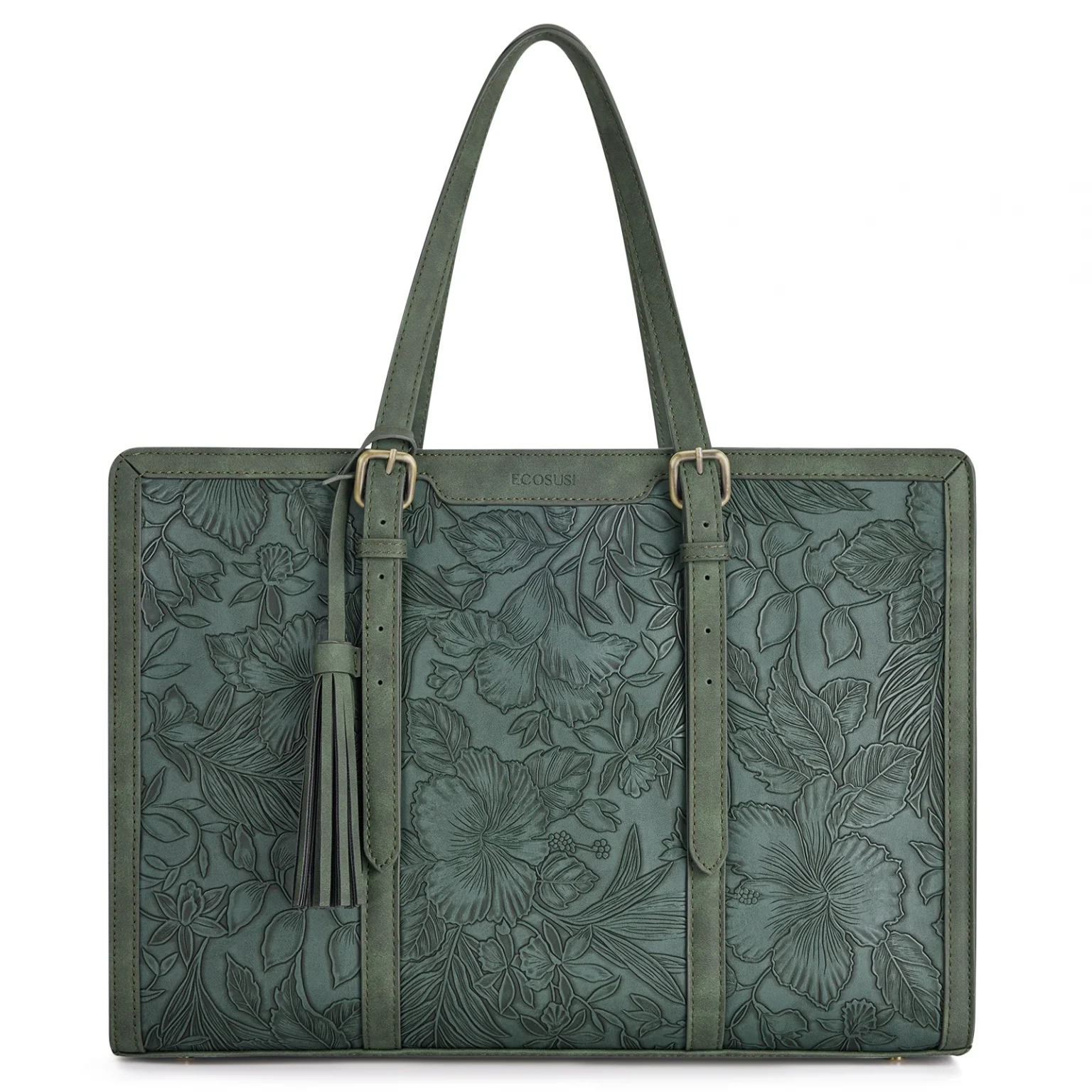 ECOSUSI Laptop Tote Fits Up to 15.6 Inch Briefcase for Women Office Handbags large Capacity with 3 Layer Compartments 1