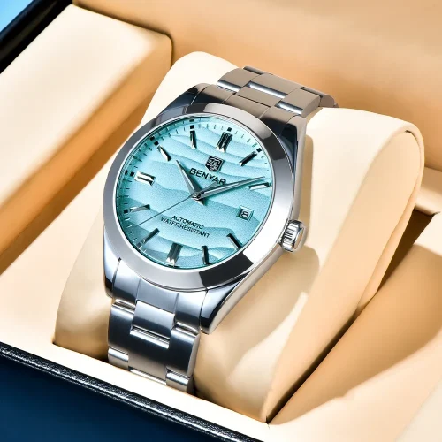 New BENYAR 2025 Sand Diameter Hot Selling 40MM Mechanical Watch 316L Stainless Steel 5Bar Waterproof Men's Mechanical Watch 1