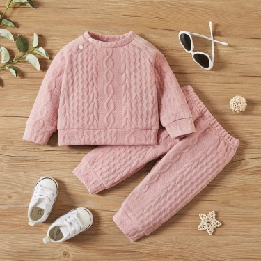 7 Colors Newborn Baby Girl Boy Clothes Set Solid Color Long Sleeves Top+Pants 2PCS Outfits Leisure Sport Autumn&Winter Costume 2