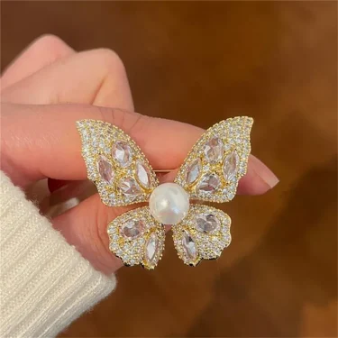 1Pc Fashion Butterfly Brooch Elegant and Exquisite Luxury Jewelry Clothing Backpack Accessories Party Banquet Birthday Gift 2025 1