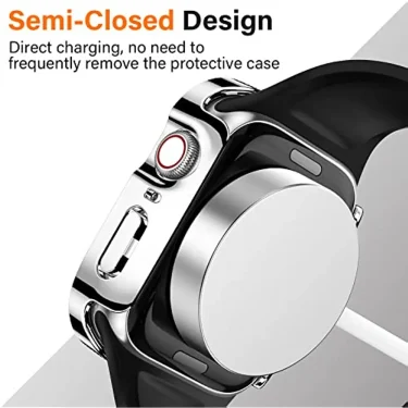 Waterproof Case for Apple Watch 7 8 9 45mm 41mm Screen Protector Glass+Cover Bumper Tempered iWatch 5 SE 6 44mm 40mm Accessories 4