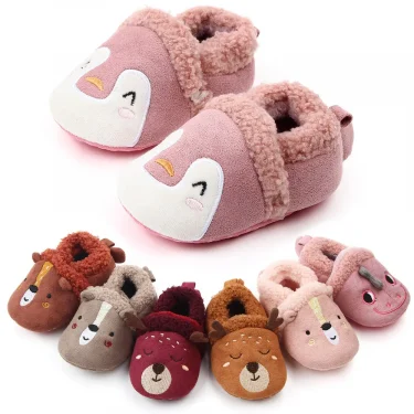 Baby Witnter Shoes Cute Animal Soft Cotton for 0-9-18 Months Newborn Toddler Prewalking Indoor Anti-slip High Quality NewFashion 1