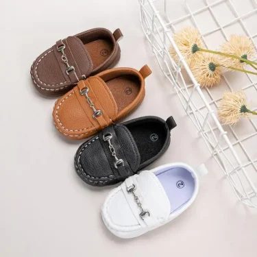 KIDSUN 2021 New Baby Shoes Girls Boys Casual Shoes Leather Cotton Non-slip Soft-sole Infant Toddler First Walkers 3-colors 0-18M 1