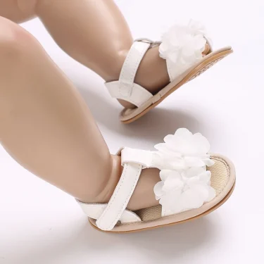 0-18 months summer baby girl sandals fashionable white princess baby shoes non slip comfortable casual walking shoes 6