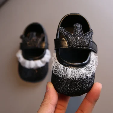 Summer Fashion Newborn Pink Baby Shoes Non-slip Cloth Bottom Shoes Girl Elegant Breathable Leisure Baby First Walking Shoes 4