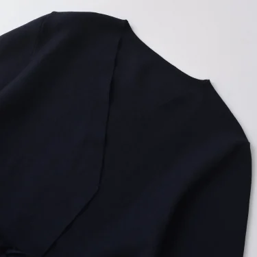 TRAF 2025 Women Fashion Shoulder Pad Belt Knit Blazer Women Retro V-neck Long Sleeve Versatile Female Coat 9598/128 4