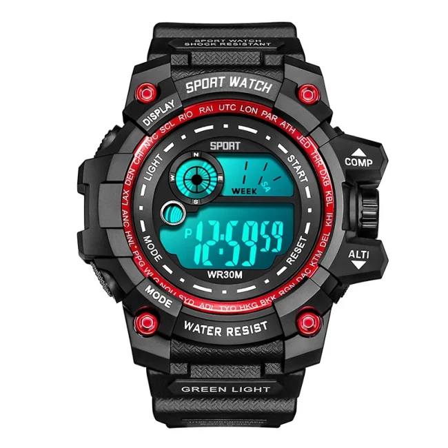 New Men LED Digital Watches Luminous Fashion Sport Waterproof Watches For Man Date Army Military Clock Relogio Masculino 6