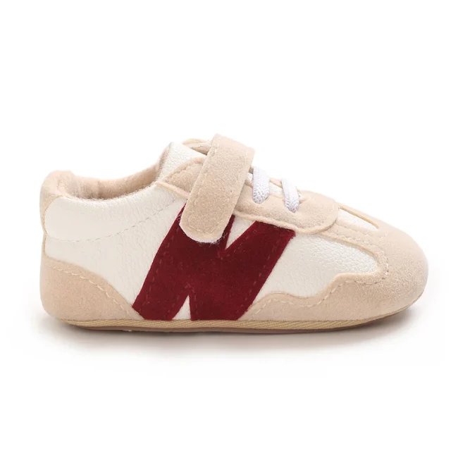 Newborn Baby Sneakers Letter Patchwork Baby Casual Shoes Anti-slip Hundred Toddler Baby Boys Girls Shoes 0-18 Months 4