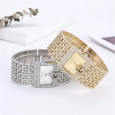 UTHAI W31 Women's Fashion Luxury Diamond G Quartz Watches Clock Lady's Stainless Steel Bracelet Watch Girl Wristbatch Jewelry 3
