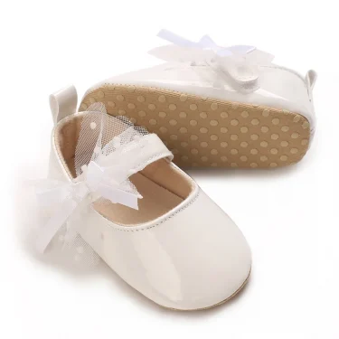 New Cute 0-18M Girls' Newborn Baby Shoes Classic Fashion Soft Sole Casual Princess Shoes First Walker Soft Sole for Toddlers 5