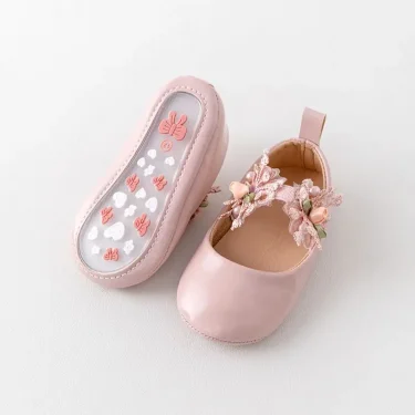 Baby Girl Shoes High Quality PU and TPR Anti-slip Sole Beautiful Flower Mary Jane Style Fashion Sandal Spring and Summer 0-6-12M 6