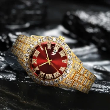 Full Steel Gold Quartz Wristwatch for Men, Luxury Watches, Exquisite Clock, Masculino Relogio Fashion Casual Relojes no-logo 2