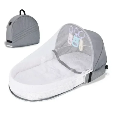 Portable Baby Bed Newborn Baby Isolation Bionic Travel Crib Convenient Folding Anti-stress Crib Middle Bed Baby Bassinet 4