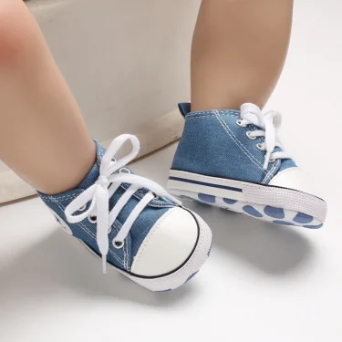 Infant Toddler Anti-slip Baby Shoes Baby Canvas Classic Sneakers Newborn Star Sports Shoes Baby Boys Girls First Walkers Shoes 5