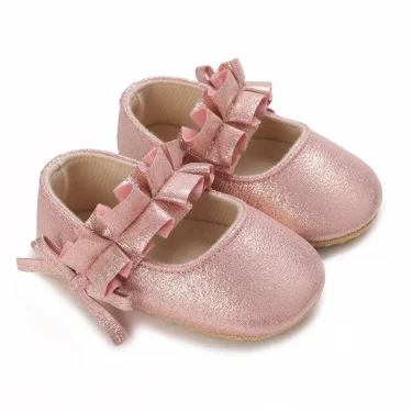 Summer Fashion Newborn Pink Princess Shoes Non-slip Cloth Bottom Shoes Girl Elegant Breathable Leisure Baby First Walking Shoes 2