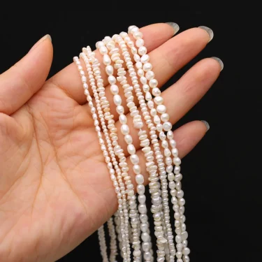 Natural Freshwater Pearls Beaded Irregular Shape Loose Spacer Beads for Jewelry Making Diy Bracelets Necklaces Accessories Gifts 6