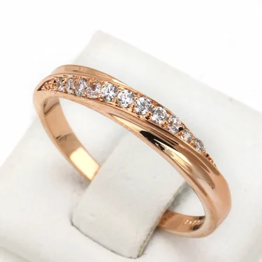 ZHOUYANG Wedding Ring For Women Lovers Simple Cubic Zirconia Rose Gold Color Fashion Jewelry ZYR314 ZYR317 1