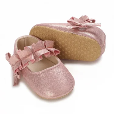 Summer Fashion Newborn Pink Princess Shoes Non-slip Cloth Bottom Shoes Girl Elegant Breathable Leisure Baby First Walking Shoes 3